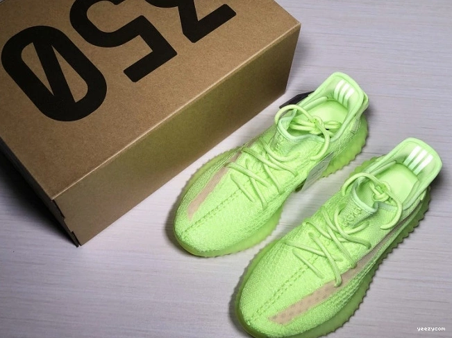 the 350 Glow Adidas Yeezy EG5293 Dark Boost in V2 0815